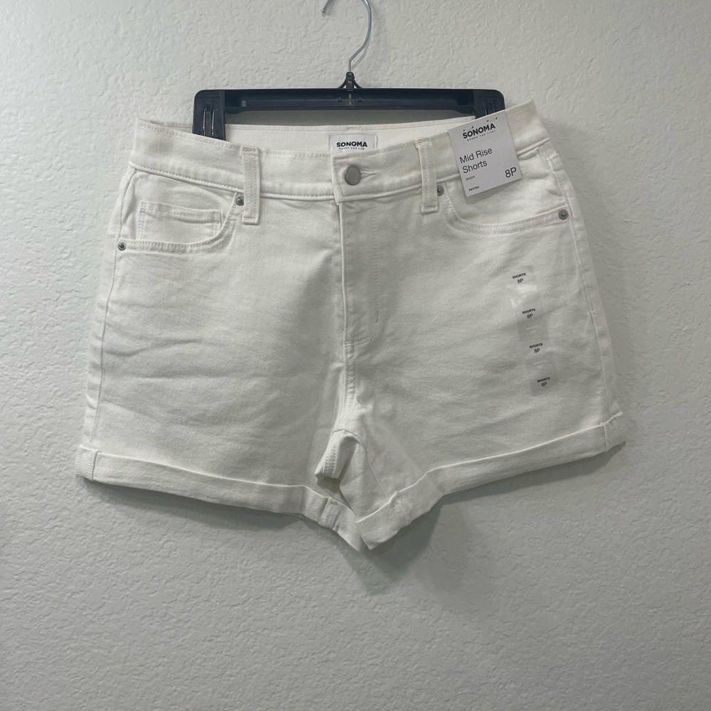 Sonoma‎ Women's Cream Jean Shorts